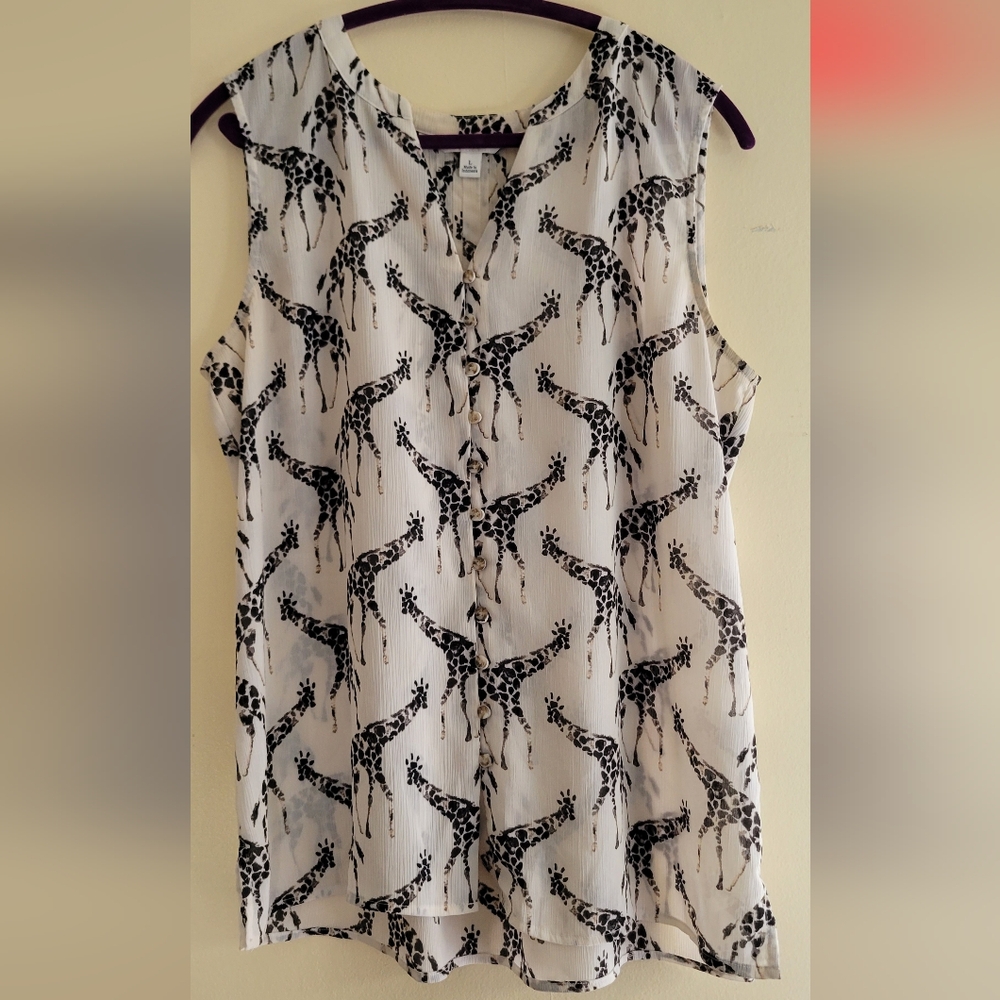 White Giraffe Blouse